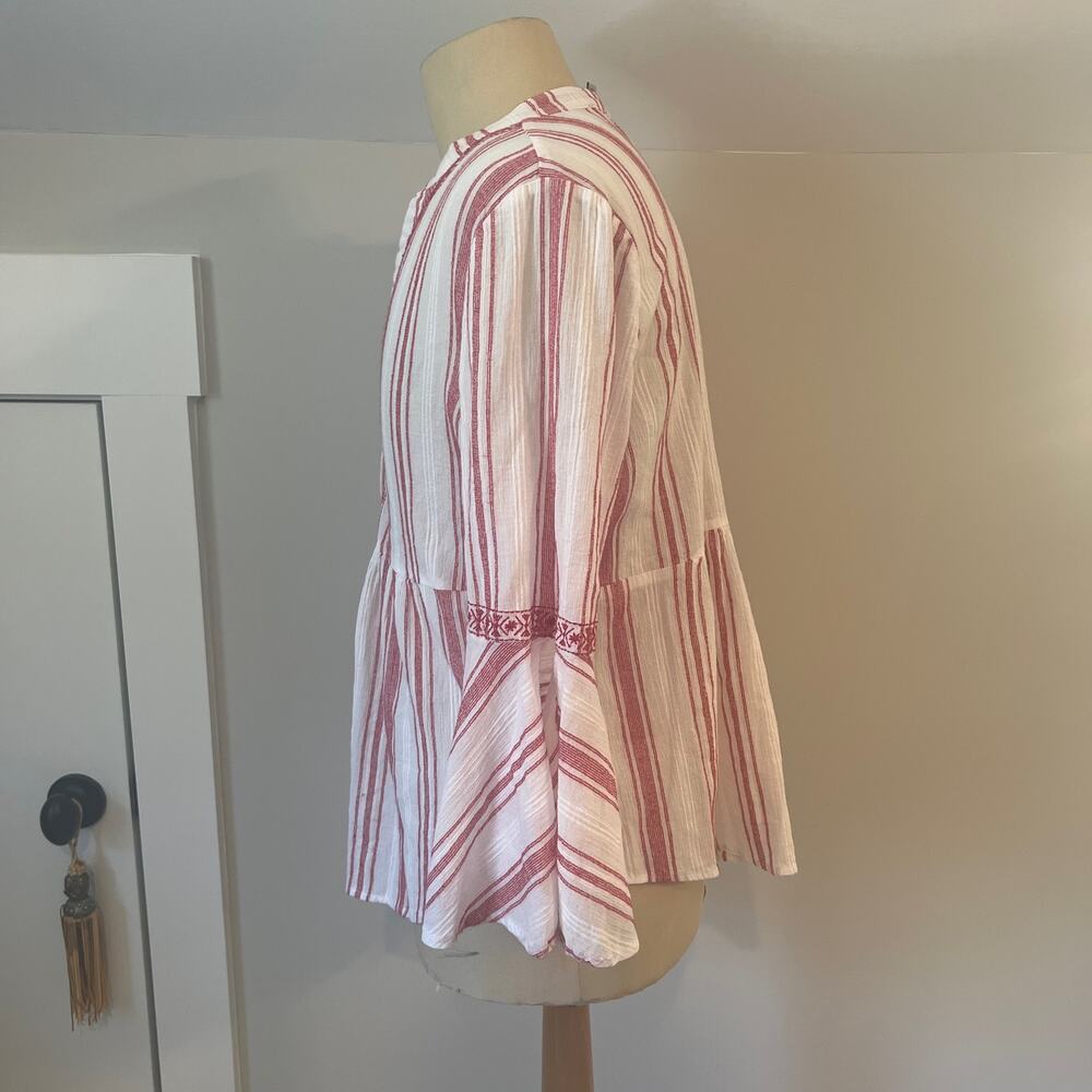 MARC NEW YORK Stripped top SZ L - Picture 2 of 5